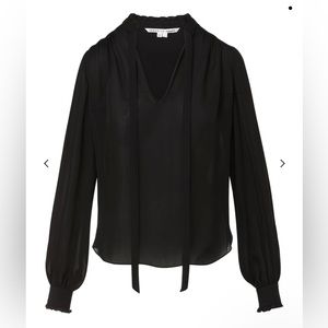Veronica Beard LOUAMA TIE-NECK TOP size 4 NWT